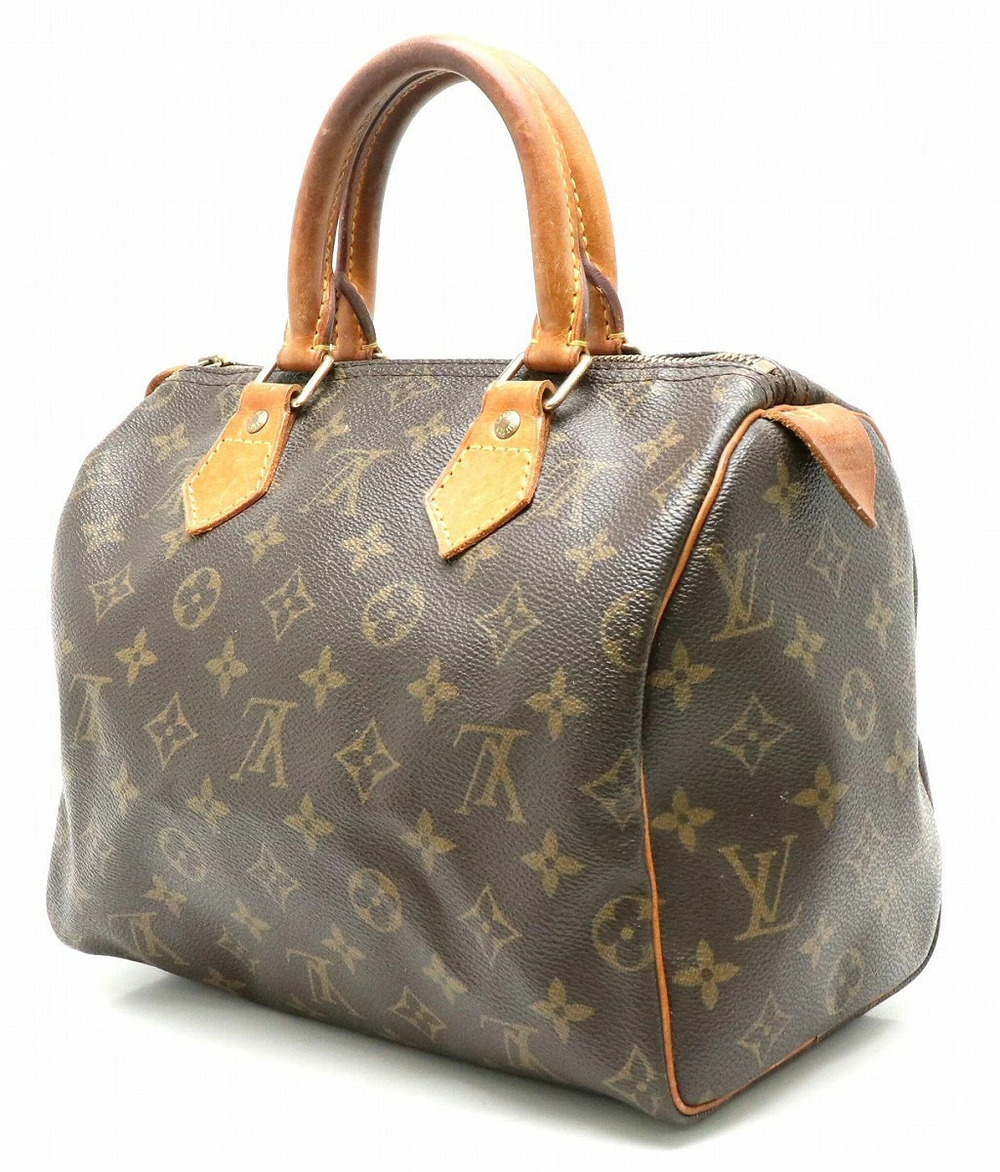 Louis Vuitton Monogram Bag Speedy Handbag s Boston Brown